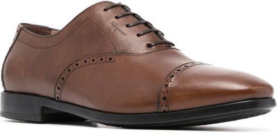 Ferragamo lace-up oxford shoes Brown