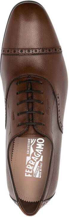 Ferragamo lace-up oxford shoes Brown