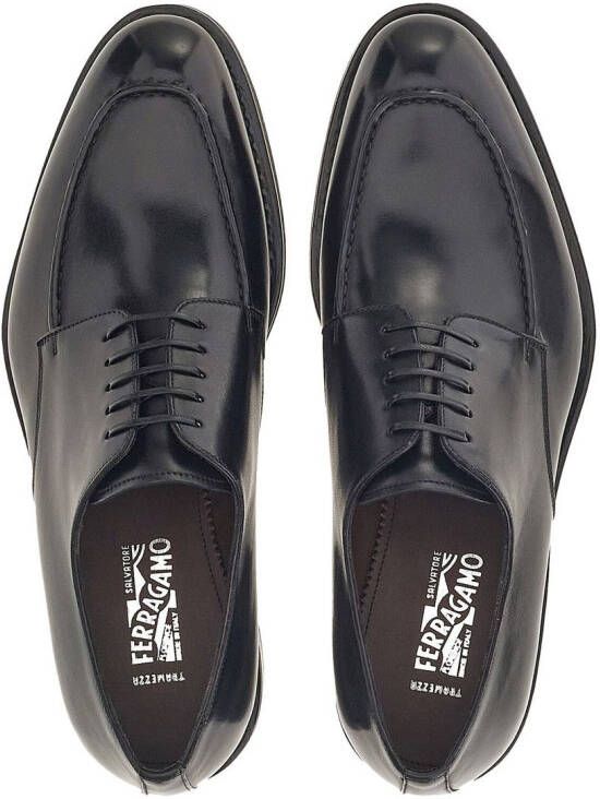 Ferragamo leather Derby-shoes Black