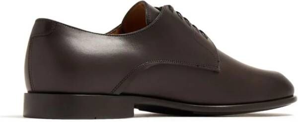 Ferragamo leather derby shoes Brown