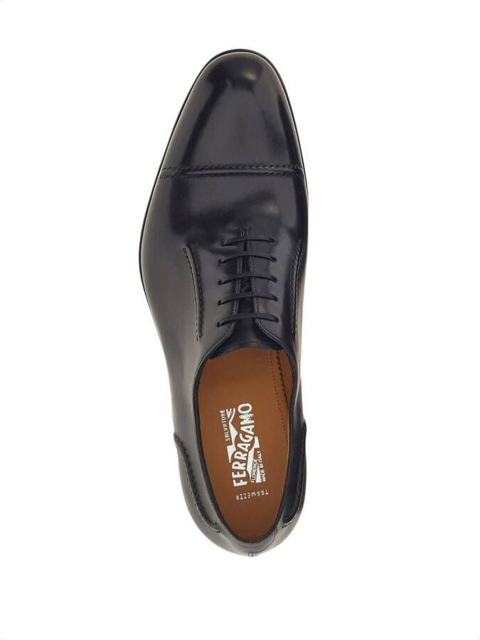 Ferragamo leather Oxford shoes Black