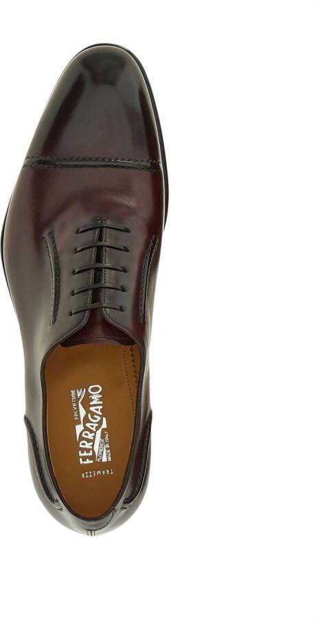 Ferragamo leather Oxford shoes Brown