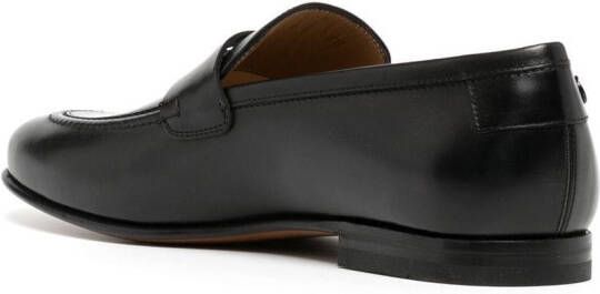 Ferragamo leather Penny loafers Black
