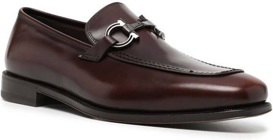 Ferragamo leather Seattle loafers Brown