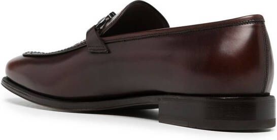 Ferragamo leather Seattle loafers Brown