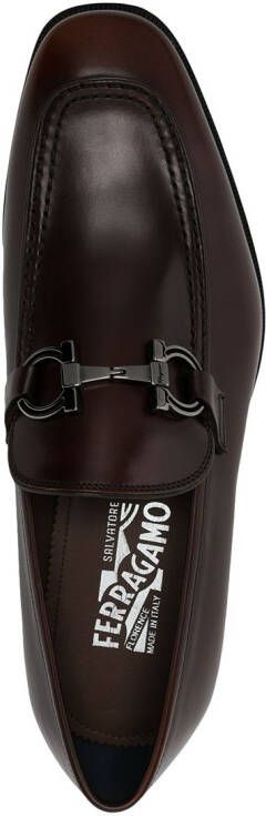 Ferragamo leather Seattle loafers Brown