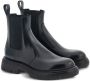 Ferragamo logo-debossed leather boots Black - Thumbnail 2