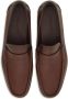 Ferragamo logo-debossed leather loafers Brown - Thumbnail 4