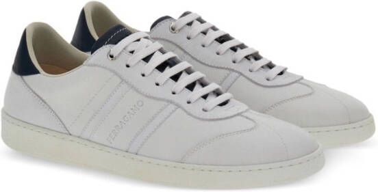 Ferragamo logo-debossed leather sneakers White