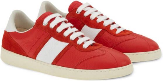 Ferragamo logo-debossed low-top sneakers Red