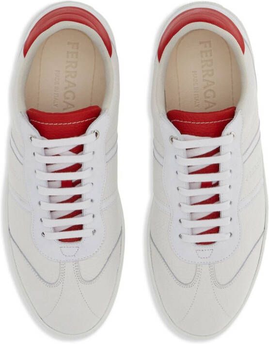 Ferragamo logo-debossed low-top sneakers White