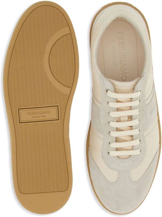 Ferragamo logo-debossed low-top sneakers White
