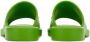 Ferragamo logo-debossed open-toe slides Green - Thumbnail 3