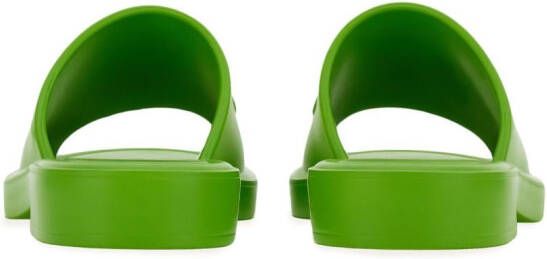 Ferragamo logo-debossed sandals Green