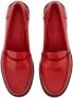 Ferragamo logo-embossed leather loafers Red - Thumbnail 4