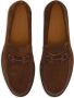 Ferragamo logo-embroidered leather loafers Brown - Thumbnail 4