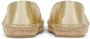 Ferragamo logo-embroidered metallic espadrilles Gold - Thumbnail 3