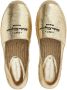 Ferragamo logo-embroidered metallic espadrilles Gold - Thumbnail 4