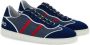 Ferragamo logo-embroidered panelled sneakers Blue - Thumbnail 2