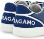 Ferragamo logo-embroidered panelled sneakers Blue - Thumbnail 3