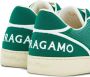 Ferragamo logo-embroidered panelled sneakers Green - Thumbnail 3