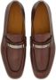 Ferragamo logo-engraved leather loafers Brown - Thumbnail 4