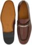 Ferragamo logo-engraved leather loafers Brown - Thumbnail 5