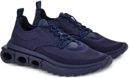 Ferragamo knitted running sneakers Blue