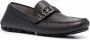 Ferragamo logo-plaque leather loafers Black - Thumbnail 2
