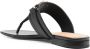 Ferragamo logo-plaque leather sandals Black - Thumbnail 3