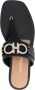 Ferragamo logo-plaque leather sandals Black - Thumbnail 4