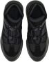 Ferragamo logo-print panelled-design sneakers Black - Thumbnail 4