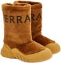 Ferragamo logo-print shearling boots Neutrals - Thumbnail 2