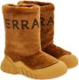 Ferragamo logo-print shearling ski boots Neutrals - Thumbnail 2