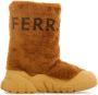Ferragamo logo-print shearling ski boots Neutrals - Thumbnail 4