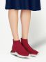 Ferragamo logo-print sock sneakers Red - Thumbnail 5
