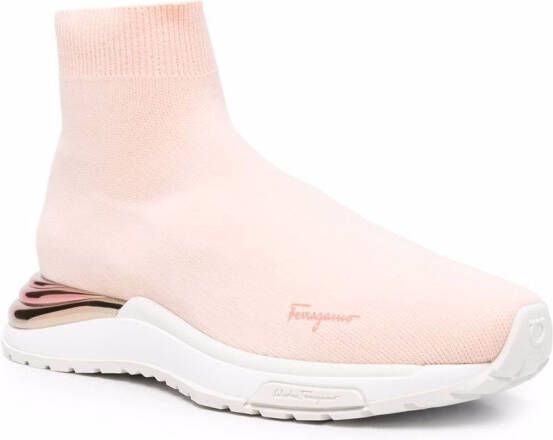 Ferragamo logo slip-on sneakers Pink