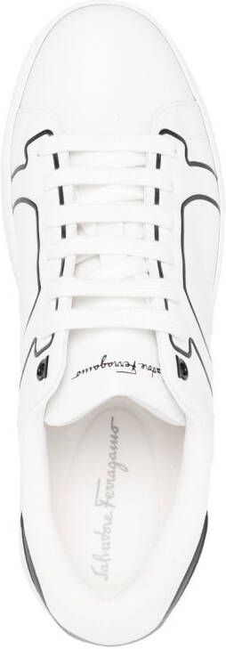 Ferragamo low-top lace-up sneakers White