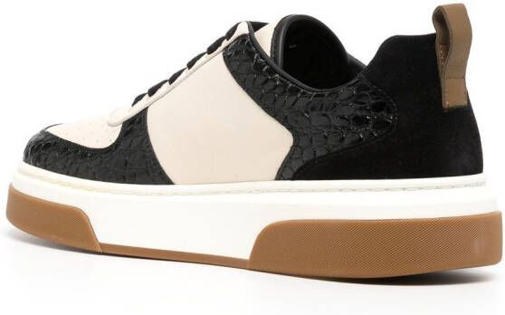 Ferragamo low-top panelled sneakers Black