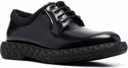 Ferragamo Mark leather Derby shoes Black