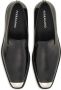 Ferragamo metal-toecap leather loafers Black - Thumbnail 4