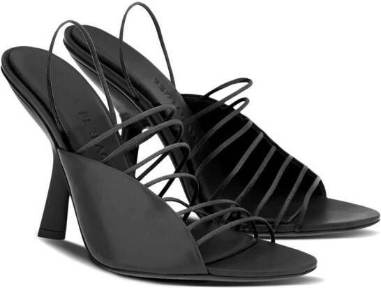 Ferragamo 105mm ultra-fine straps sandals Black