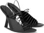 Ferragamo 105mm ultra-fine straps sandals Black - Thumbnail 2