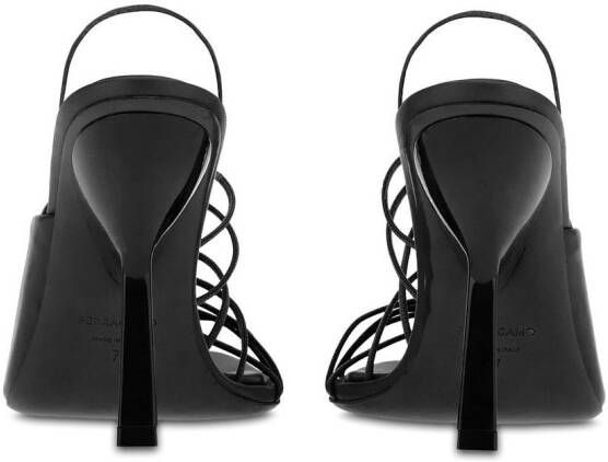 Ferragamo 105mm ultra-fine straps sandals Black