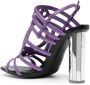 Ferragamo mirrored-heel 105mm sandals Purple - Thumbnail 3