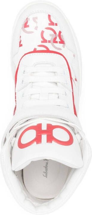 Ferragamo Noè high-top leather sneakers White