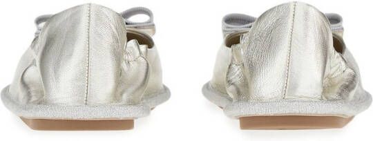 Ferragamo Nomadic Stories ballet flats Silver
