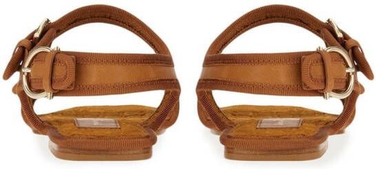 Ferragamo Nomadic Stories leather sandals Brown