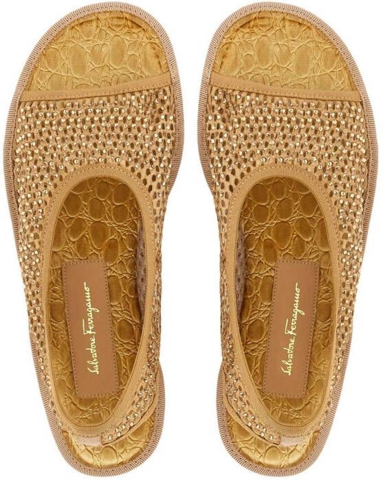 Ferragamo Nomadic Stories slingback sandals Gold