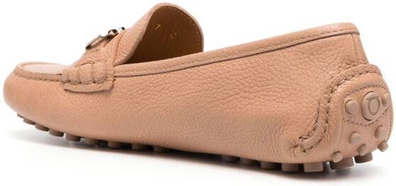 Ferragamo Odilia leather loafers Neutrals